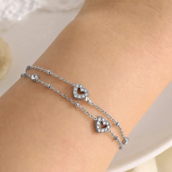 Bracelet Infini Cœurs